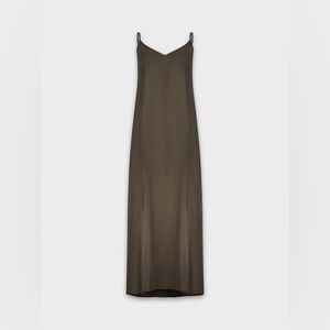 V-Neck Olive Dress